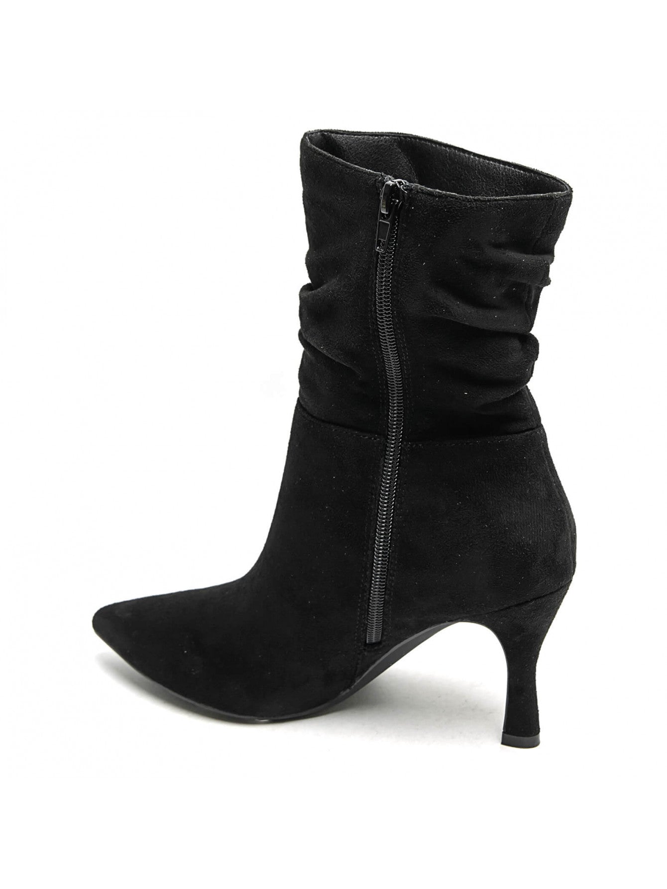 Bottine - daim - Noir / AS129