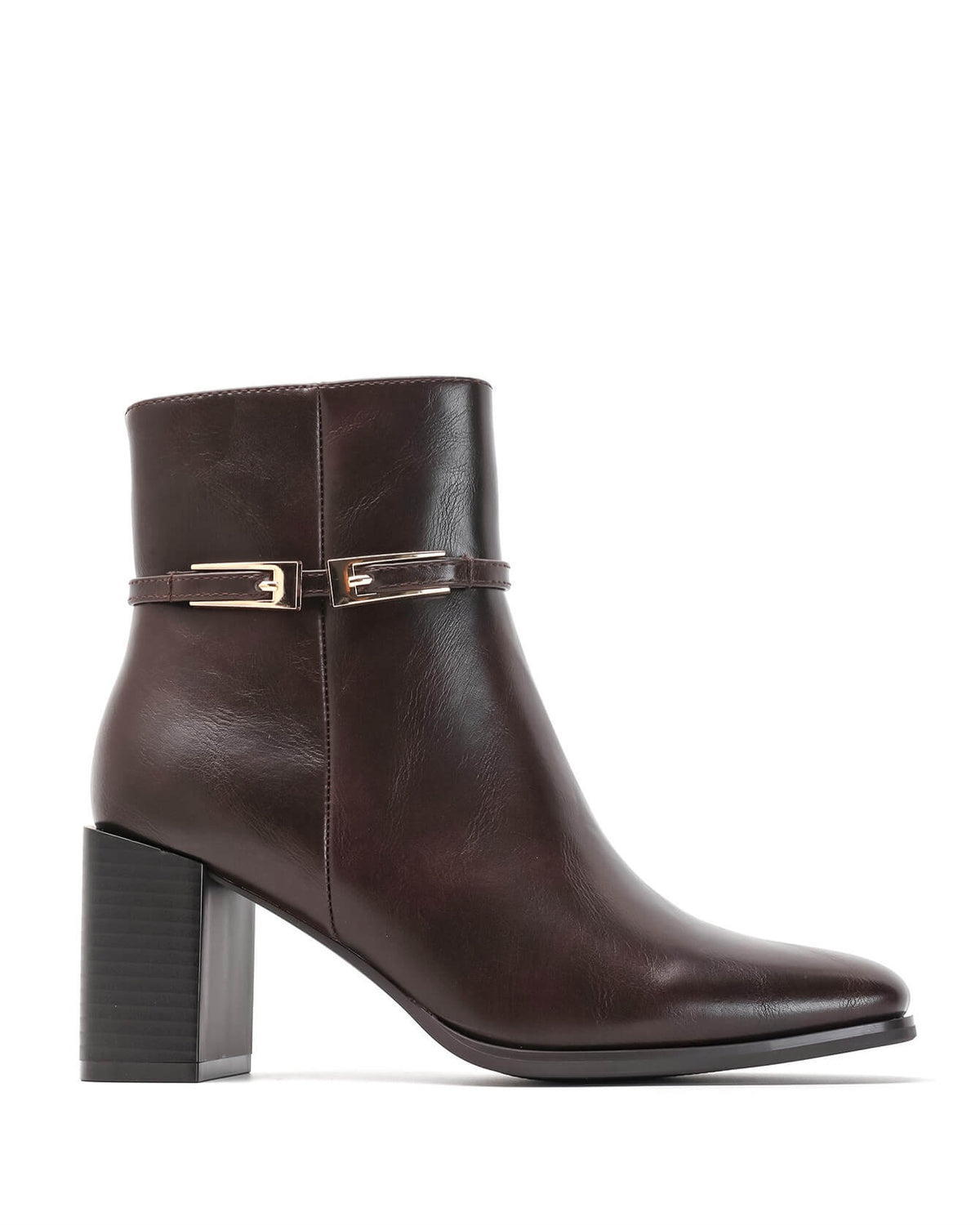 Bottine - simili cuir - brown / Réf. AS211