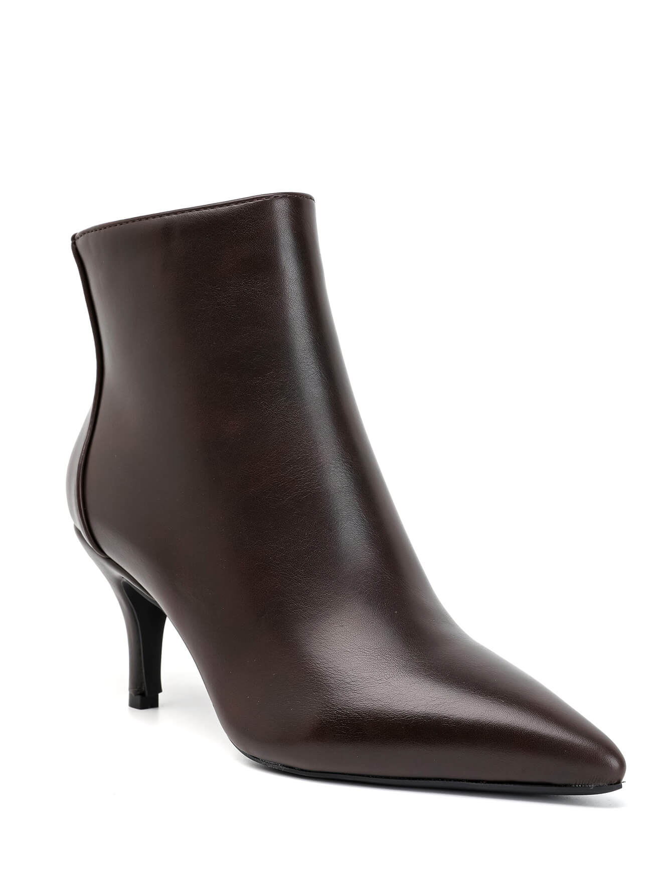 Bottine - simili cuir - brown / ref : AS206