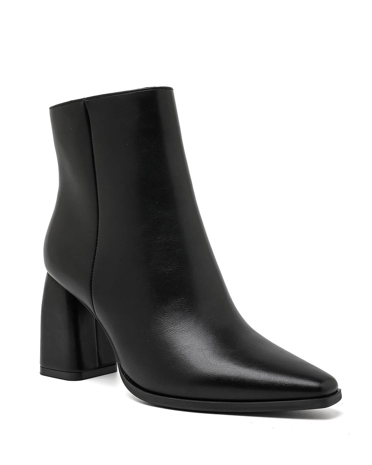 Bottine - simili cuir - noir / Réf. AS195