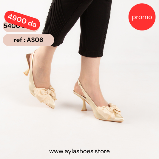 Escarpin A Talon Aiguille - Gold / AS06