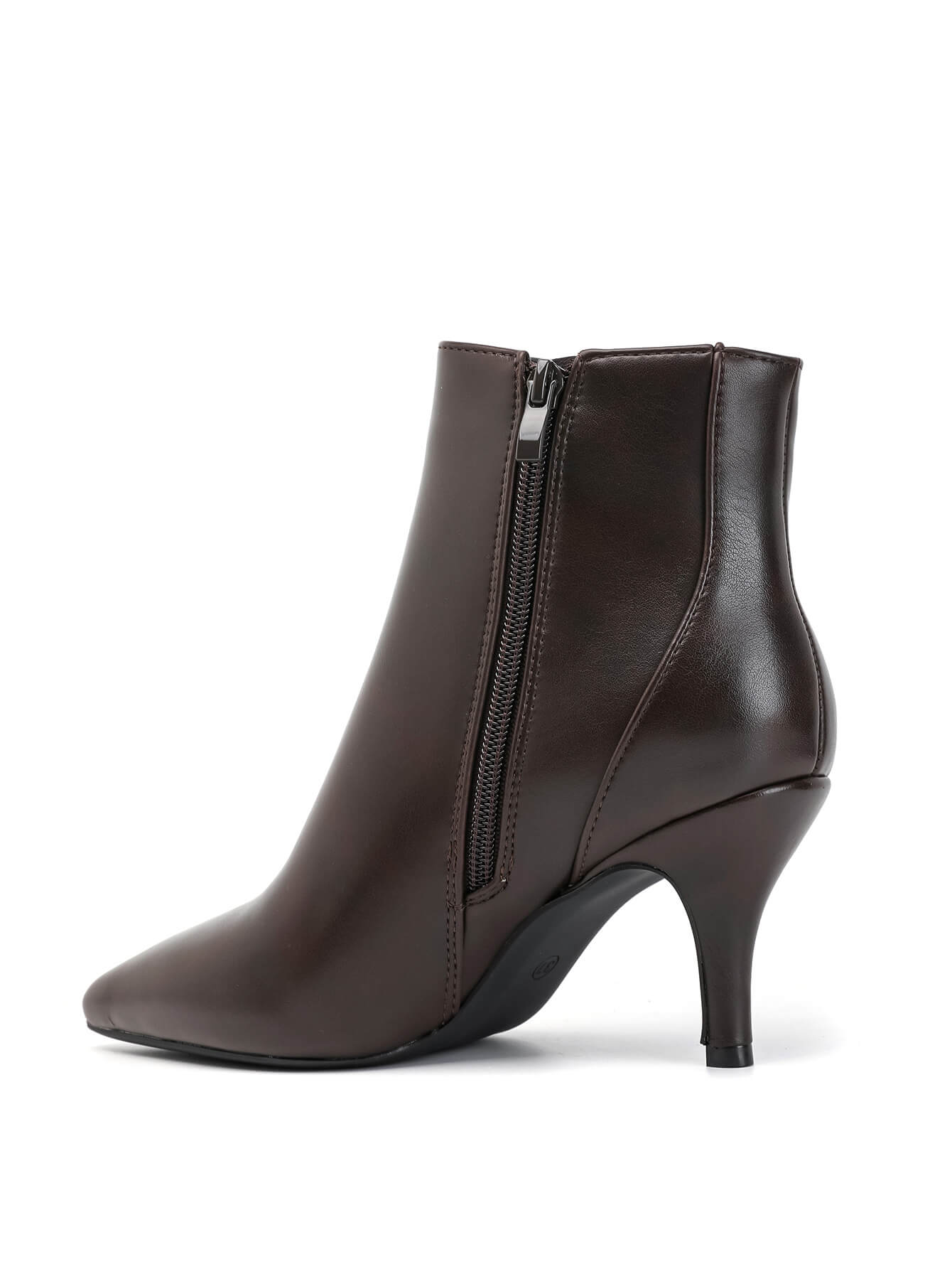 Bottine - simili cuir - brown / ref : AS206