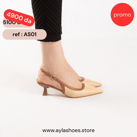 Escarpin SlingBack - Beige / AS01