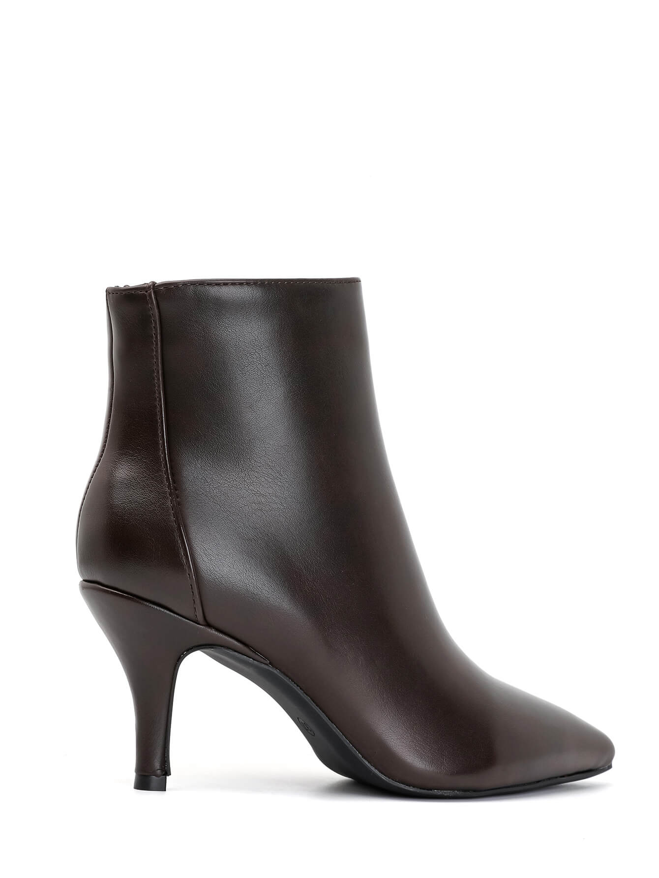 Bottine - simili cuir - brown / ref : AS206