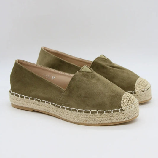 Espadrille - daim - vert / ref : AS192