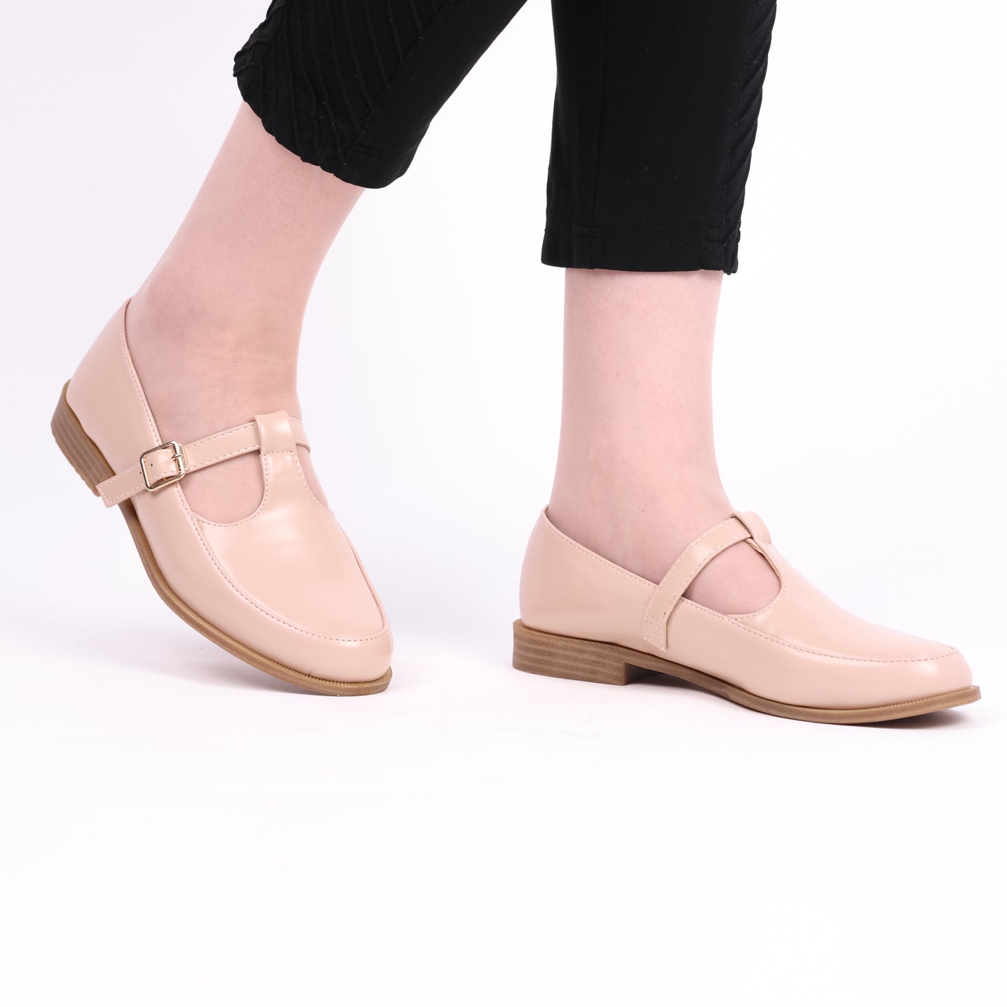 Mocassin à bride - kaki / AS118