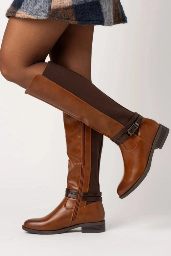 Cavalière - simili cuir - Marron / AS137