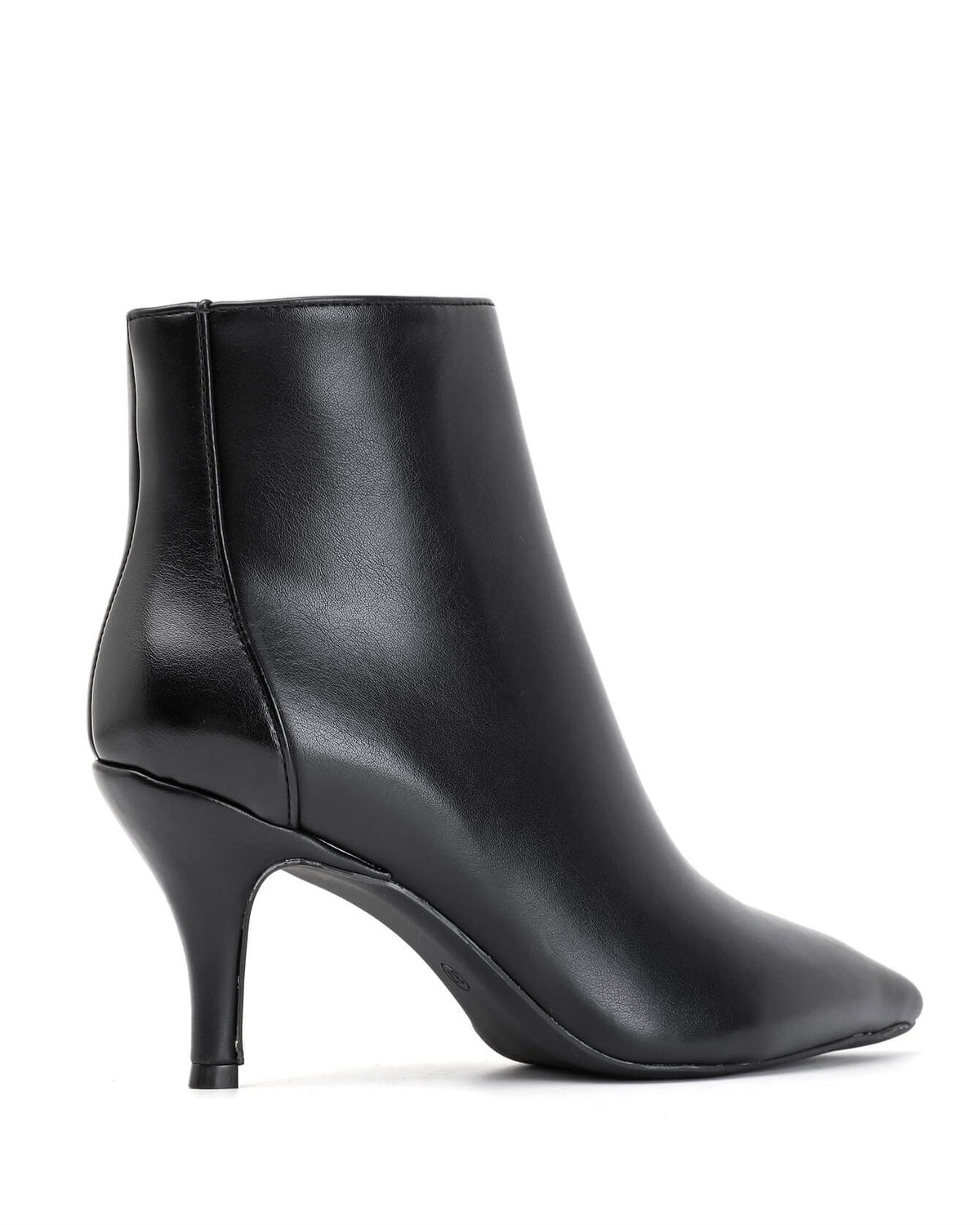 Bottine - simili cuir - noir / Réf. AS207