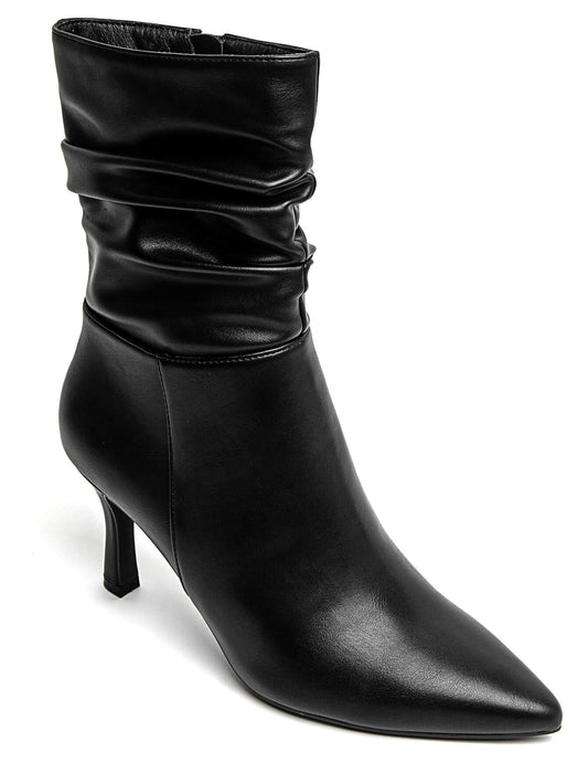 Bottine - simili cuir - Noir / AS133