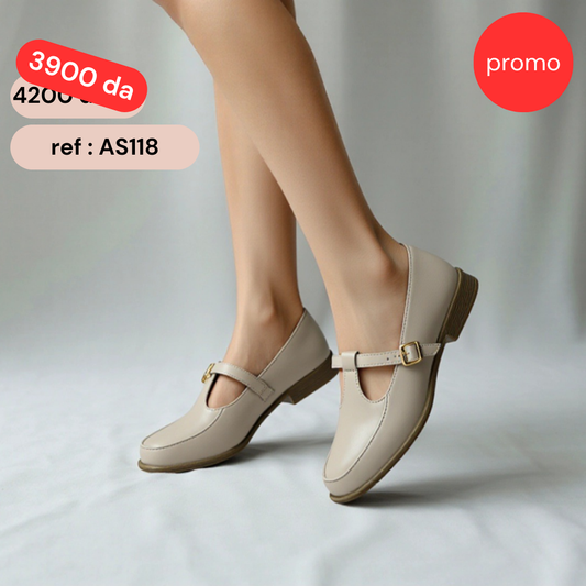 Mocassin à bride - Kaki / AS118