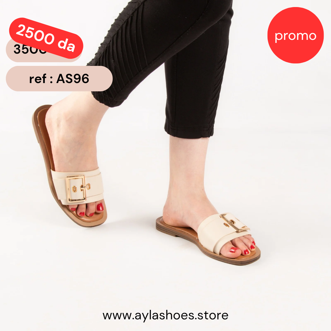 Mule - simili cuir - Beige / AS96