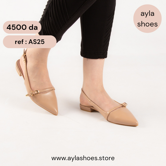 Escarpin - simili cuir - Khaki / AS25