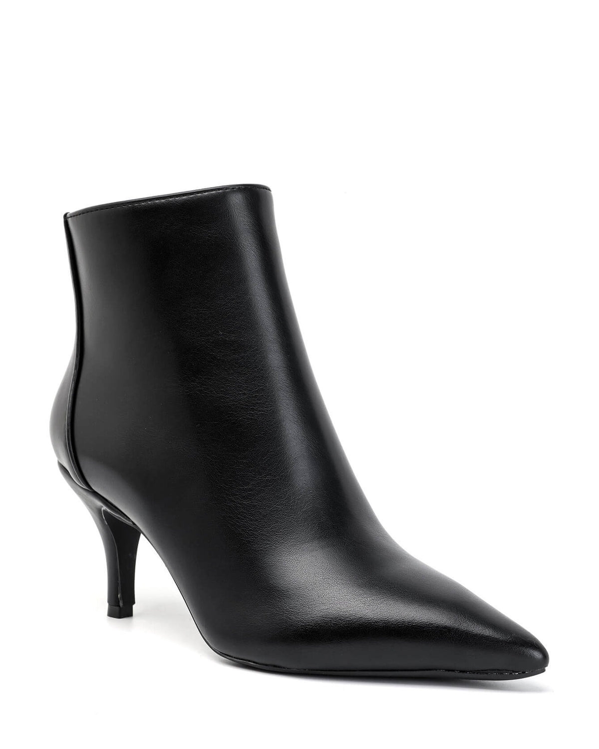 Bottine - simili cuir - noir / Réf. AS207