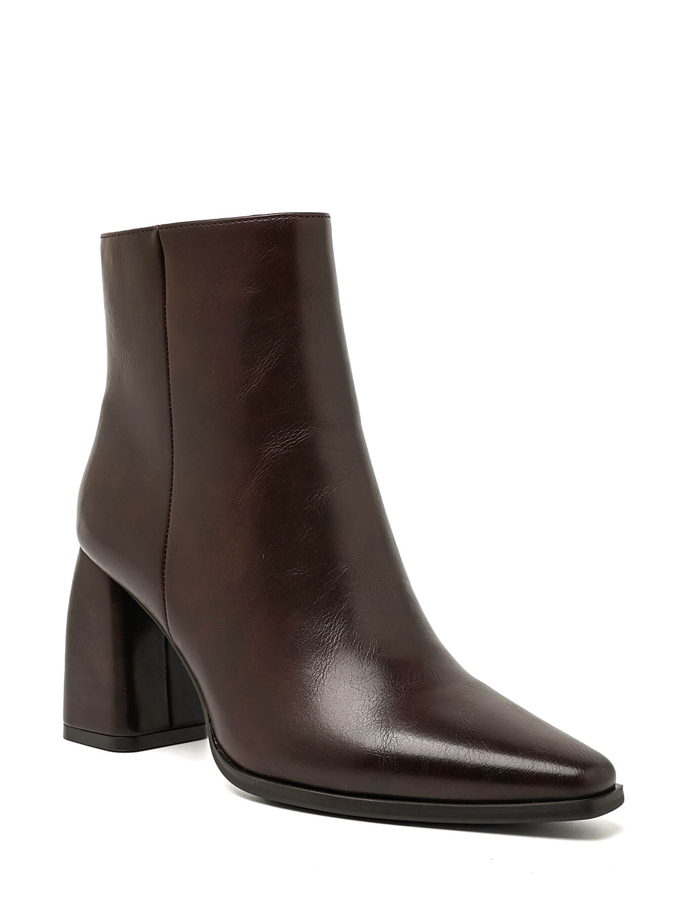 Bottine - simili cuir - brown / ref : AS194