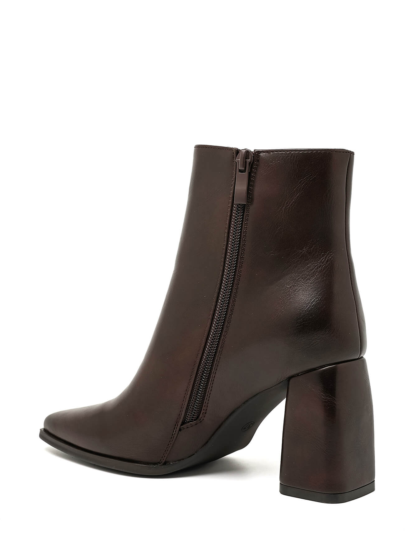 Bottine - simili cuir - brown / ref : AS194