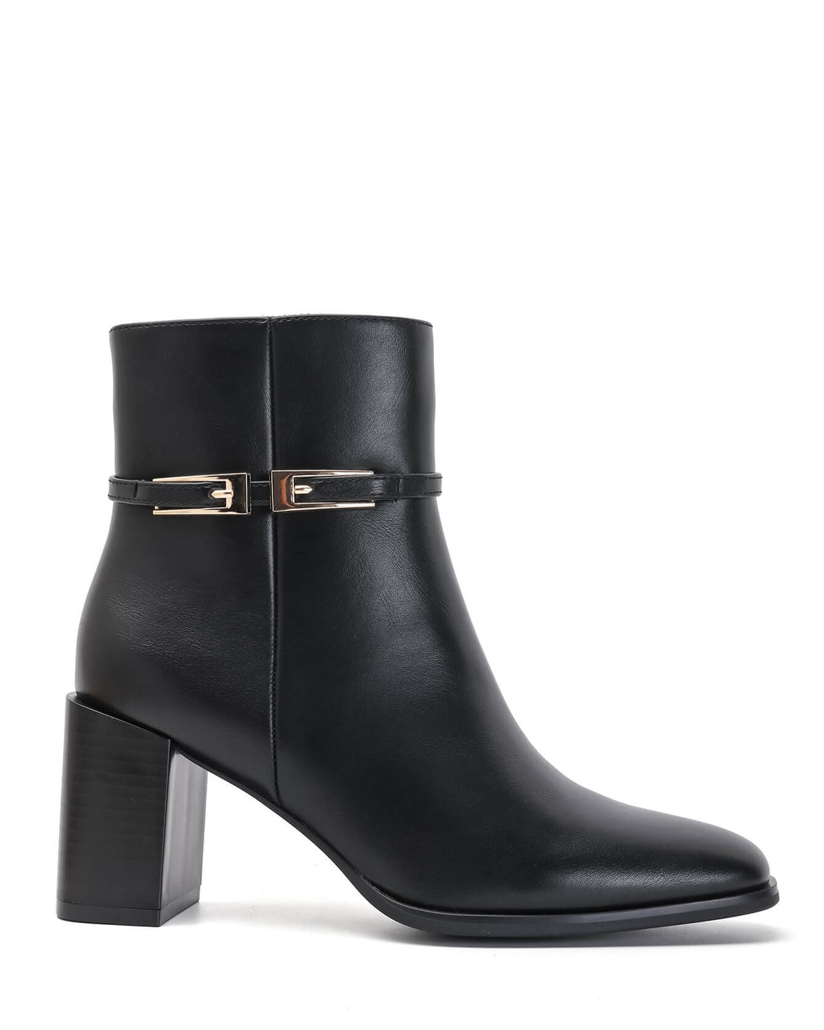 Bottine - simili cuir - noir / Réf. AS210