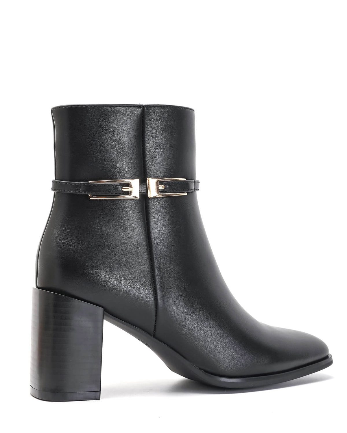 Bottine - simili cuir - noir / Réf. AS210