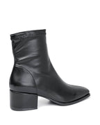 Bottine - simili cuir - noir / Réf. AS205