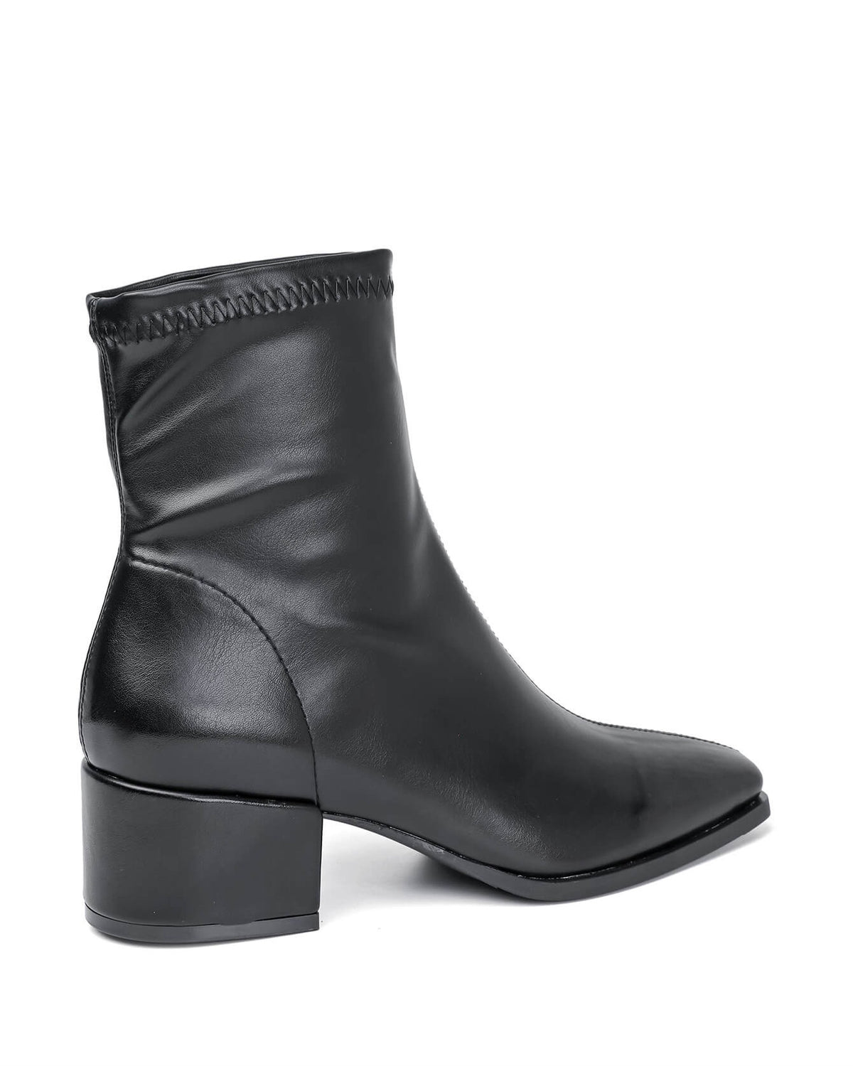 Bottine - simili cuir - noir / Réf. AS205