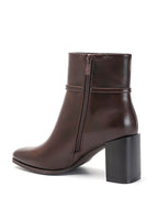 Bottine - simili cuir - brown / Réf. AS211