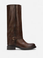 Cavalière - simili cuir - brown / Réf. AS200