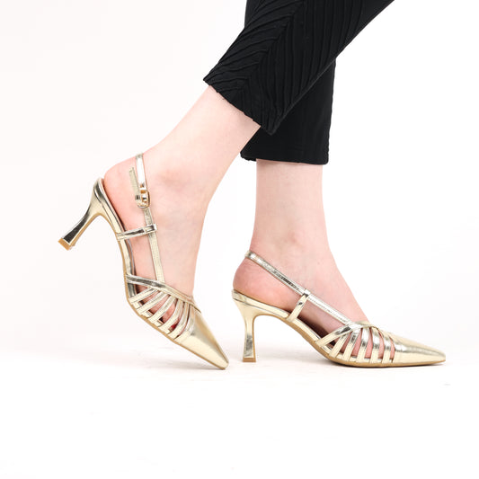 Escarpin à talon aiguille - gold / AS139