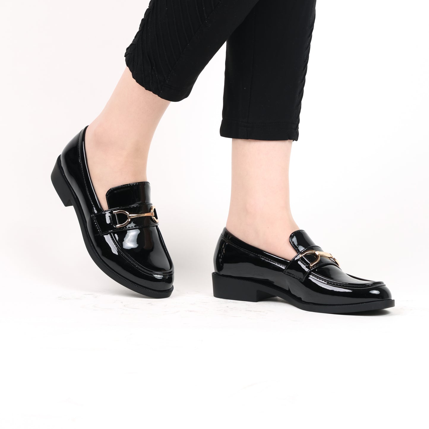 Mocassin - vernis - noir / AS112