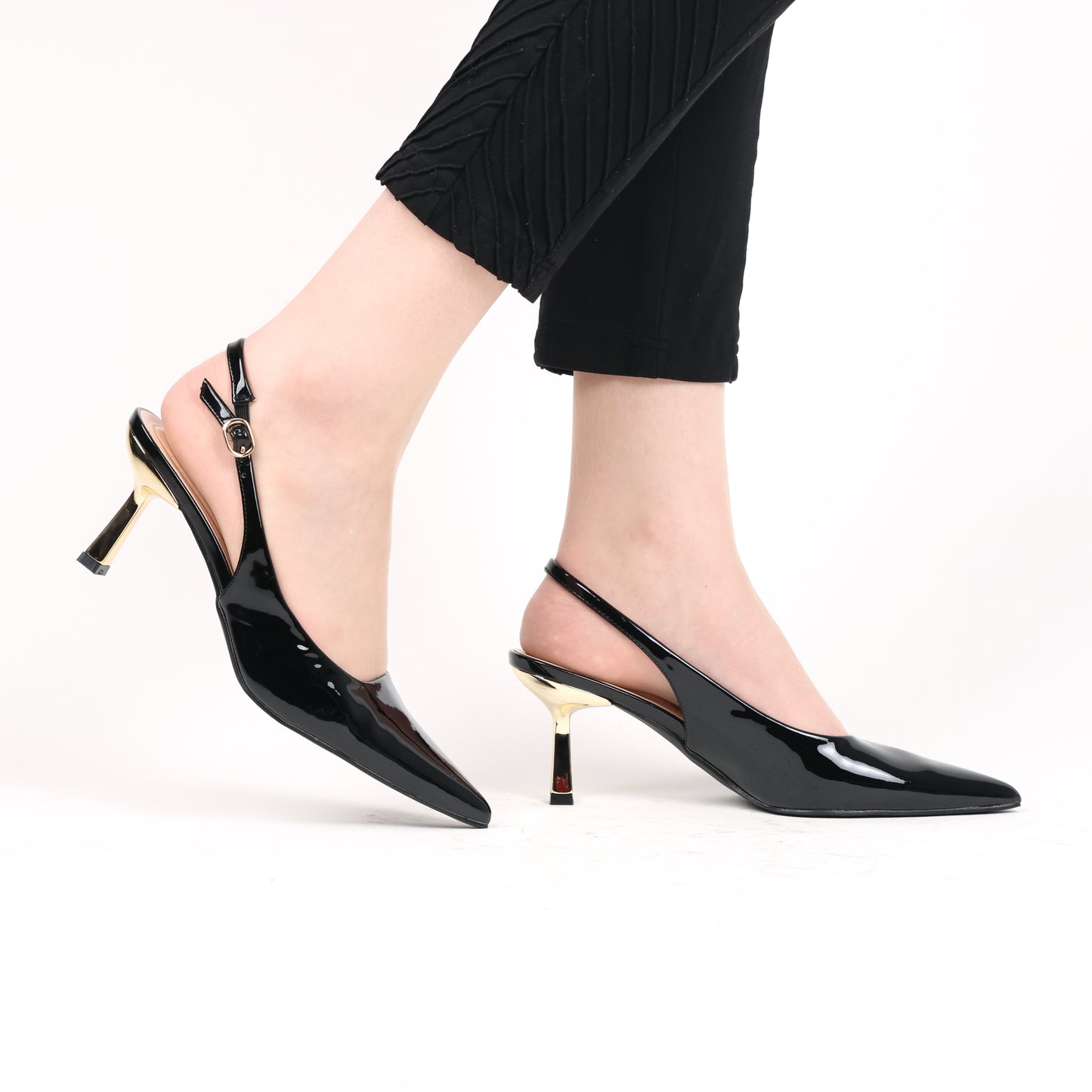 Escarpin - vernis - noir / ref : AS140