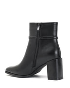 Bottine - simili cuir - noir / Réf. AS210