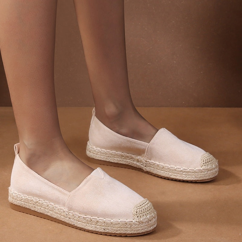 Espadrille - daim - beige / ref : AS165