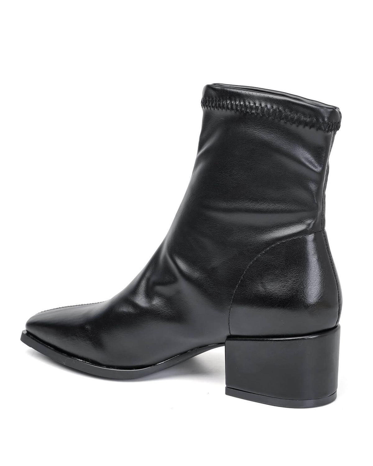 Bottine - simili cuir - noir / Réf. AS205