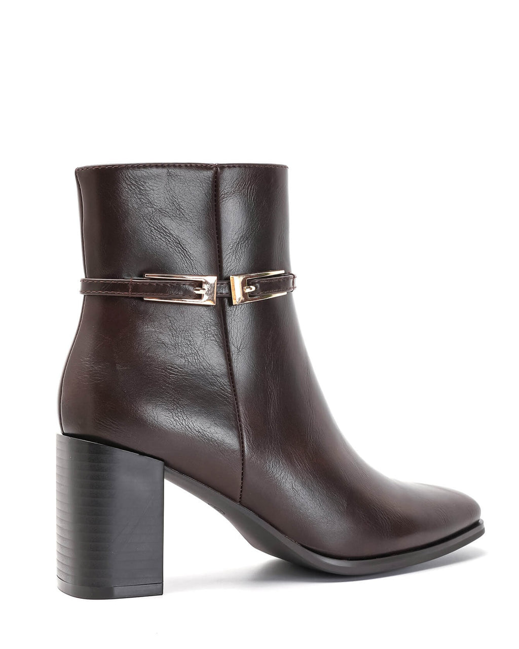 Bottine - simili cuir - brown / Réf. AS211