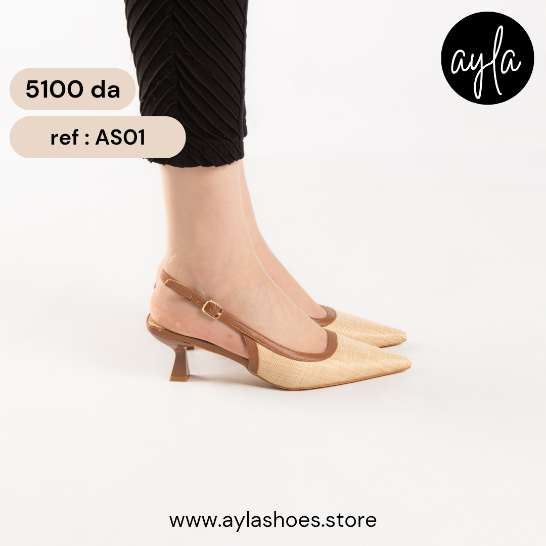 Escarpin SlingBack - Beige / AS01