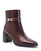 Bottine - simili cuir - bordeaux / Ref. AS212