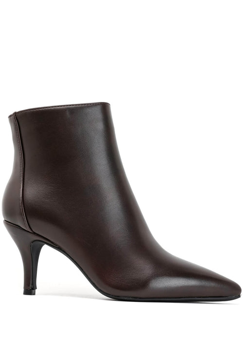 Bottine - simili cuir - brown / Réf. AS206