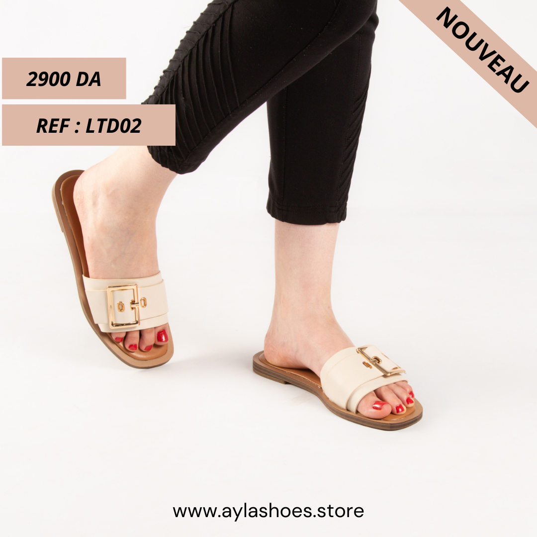 Mule - simili cuir - Beige / LTD02
